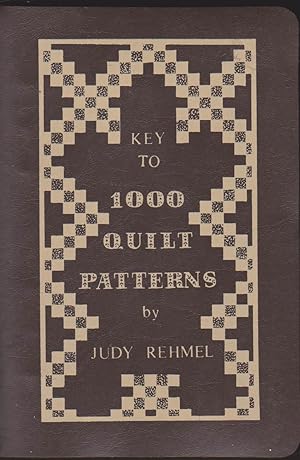 Bild des Verkufers fr KEY TO 1000 QUILT PATTERNS zum Verkauf von Easton's Books, Inc.