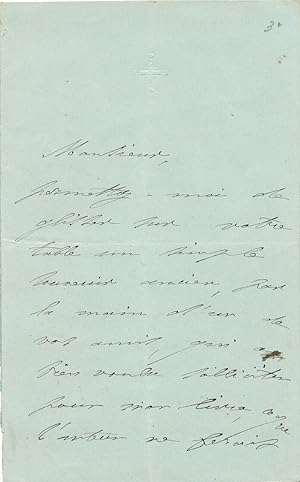 Adélaïde Louise d'Eckmühl de Bcloqueville lettre