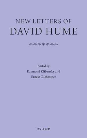Immagine del venditore per New Letters of David Hume venduto da GreatBookPrices