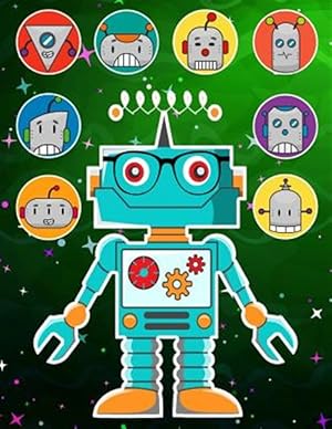 Seller image for Robots Sticker Album 2 for Boys: 100 Plus Pages for Permanent Sticker Collection, Activity Book for Boys - 8.5 by 11 for sale by GreatBookPrices