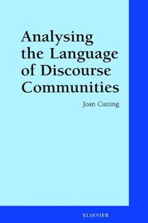 Seller image for Analysing the Language of Discourse Communities for sale by WeBuyBooks