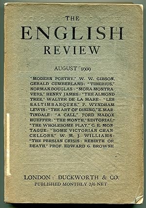 Bild des Verkufers fr The English Review - Vol. III, No. 1 August 1909 zum Verkauf von Between the Covers-Rare Books, Inc. ABAA