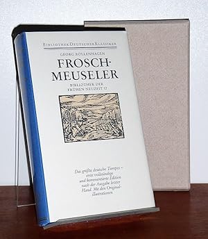 Bild des Verkufers fr Froschmeuseler. Bibliothek der frhen Neuzeit Band 12 - Erste Abteilung Literatur im Zeitalter des Humanismus und der Reformen. [= Bibliothek deutscher Klassiker, der ganzen Reihe 48. Band. ] Mit den Holzschnitten der Erstausgabe. zum Verkauf von Antiquariat Ballmert