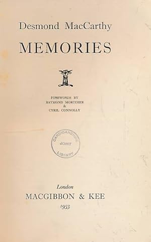 Image du vendeur pour Memories mis en vente par Barter Books Ltd