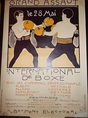 Imagen del vendedor de Affiche grand assaut international de Boxe a la venta por Bibliofolie