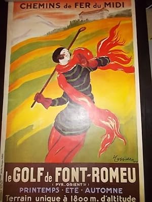 Seller image for Affiche Chemins de Fer du Midi:Golf de Font-Romeu for sale by Bibliofolie