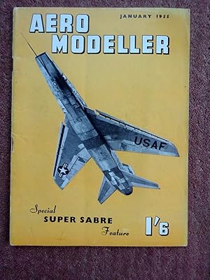 AERO MODELLER Incorporating Model Aircraft Constructor, 1955, January Aeromodeller Magazine. (inc...