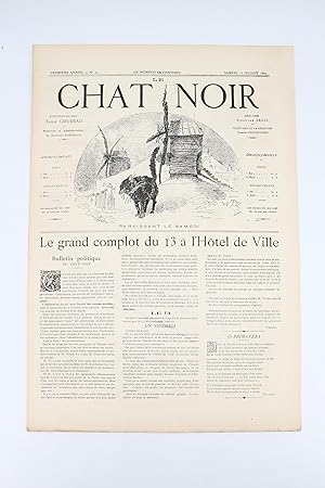 Le Chat noir N°27 de la première année du samedi 15 Juillet 1882