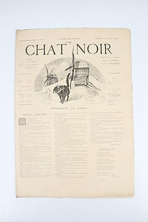 Imagen del vendedor de Chanson du scieur de long - In Le Chat noir N238 de la cinquime anne du samedi 31 Juillet 1886 a la venta por Librairie Le Feu Follet