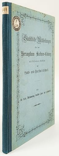 Statistische Mittheilungen über das Herzogthum Sachsen-Coburg mit besonderer Rücksicht auf Land- ...