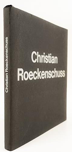 Imagen del vendedor de Christian Roeckenschuss. - [Katalog und Acrylglasobjekt]. - a la venta por Antiquariat Tautenhahn