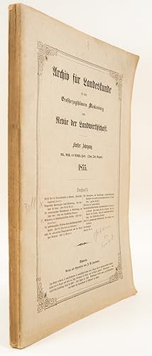 Archiv für Landeskunde in den Großherzogthümern Mecklenburg und Revüe der Landwirthschaft. Fünfte...