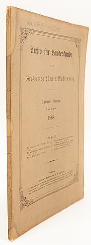 Archiv für Landeskunde in den Großherzogthümern Mecklenburg. Achtzehnter Jahrgang. V. und VI. Hef...