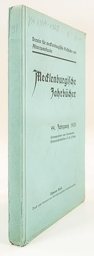 Mecklenburgische Jahrbücher. 99. Jahrgang. 1935. -
