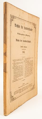 Archiv für Landeskunde in den Großherzogthümern Mecklenburg und Revüe der Landwirtschaft. Zwölfte...