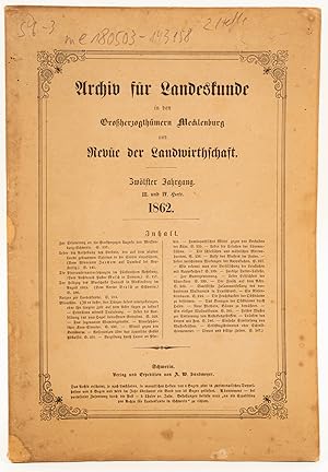 Archiv für Landeskunde in den Großherzogthümern Mecklenburg und Revüe der Landwirtschaft. Zwölfte...