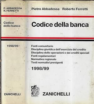 Bild des Verkufers fr Codice della banca 1998-99 zum Verkauf von Biblioteca di Babele