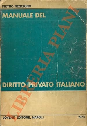 Manuale del diritto privato italiano.