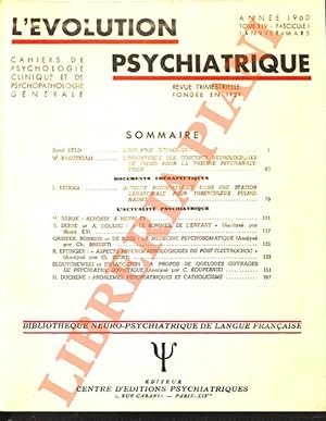 L'évolution psychiatrique. 1960.