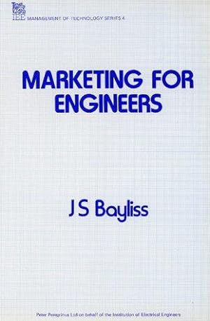 Immagine del venditore per Marketing for Engineers (IEE management of technology) venduto da WeBuyBooks