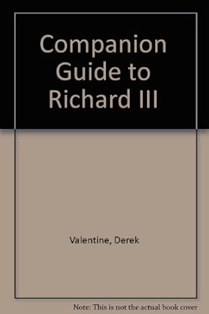 Seller image for Companion Guide to "Richard III" for sale by WeBuyBooks