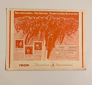 Seller image for The Wild Angels. Film Press/Promotional card. for sale by Peter Scott