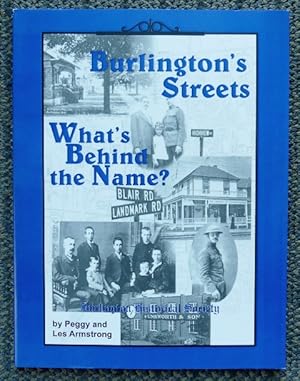 Seller image for BURLINGTON'S STREETS: WHAT'S BEHIND THE NAME? for sale by Capricorn Books