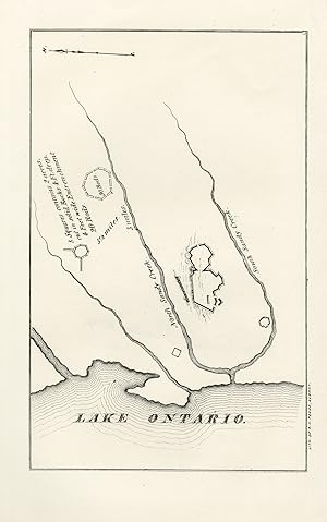 Antique Map-Battle-Big Sandy Creek near Lake Ontario-North America-Pease-1850