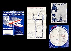 [Pictorial Maps] 1936 "Flying Clipper Ship" Flight Schedule for Pan American Airways