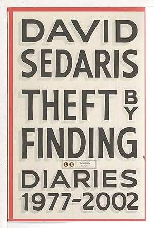 Seller image for THEFT BY FINDING: Diaries (1977-2002) for sale by Bookfever, IOBA  (Volk & Iiams)