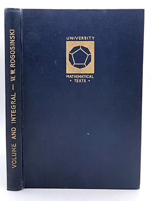 Volume and Integral [University Mathematical Texts]