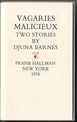 VAGARIES MALICIEUX TWO STORIES