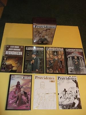 Imagen del vendedor de 7 Volumes in Slipcase: PROVIDENCE (the slipcased Set with NEONOMICON, Providence Acts 1, 2, 3 & Dreadful Beauty, The Art of Providence Plus 2 Variant Issues of Volume 12 (the individual Issue titled The Book ]) a la venta por Leonard Shoup