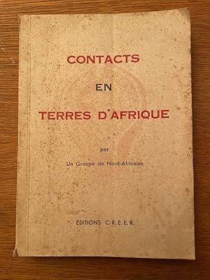 Imagen del vendedor de Contacts en terre d'Afrique a la venta por Librairie des Possibles