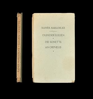 Imagen del vendedor de Rainer Maria Rilke : Duineser Elegien, Die Sonette an Orpheus, in One Volume, with Afterword by Ernst Zinn. Published 1949 by Insel Verlag in French Occupied Germany (G.M.Z.F.O., and so indicated). German Text. Rough Condition a la venta por Brothertown Books
