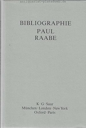 Bild des Verkufers fr Bibliographie Paul Raabe zu seinem 60. Geburtstag. Zusammengestellt von Barbara Strutz. zum Verkauf von Antiquariat-Plate