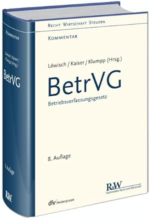 Seller image for BetrVG : Betriebsverfassungsgesetz for sale by AHA-BUCH GmbH