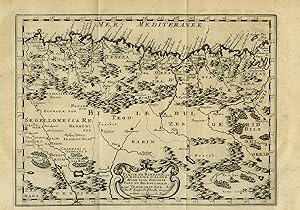 Antique Map-Tunesia and Algiers in Northern Africa-Biledulgerid-Sanson-1682
