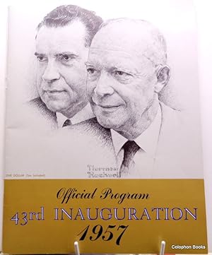 Official 43rd Inauguration Program. January 21st 1957. Inducting Dwight D. Eisenhower & Richard M...