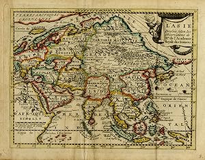 Antique Map-The continent of Asia-Academie Royale des Sciences-ca. 1770