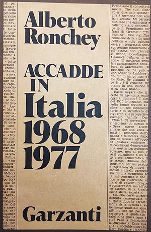 ACCADDE IN ITALIA 1968 - 1977