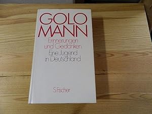 Bild des Verkufers fr Mann, Golo: Erinnerungen und Gedanken; Teil: Eine Jugend in Deutschland zum Verkauf von Versandantiquariat Schfer