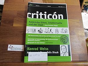 Bild des Verkufers fr Criticon. Konservative Zeitschrift 172 Winter 2001 zum Verkauf von Antiquariat im Kaiserviertel | Wimbauer Buchversand