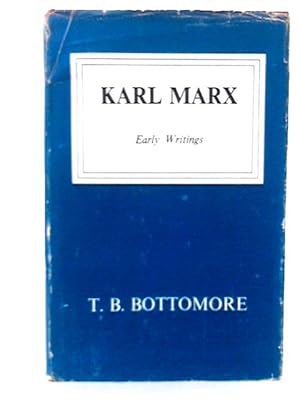 Bild des Verkufers fr Karl Marx: Early Writings zum Verkauf von World of Rare Books