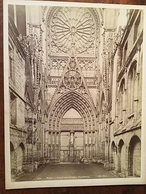 Rouen Cathedral. Large Sepia Photograph