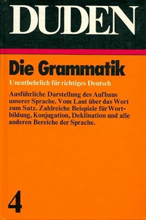 Seller image for Der grosse Duden Tome IV : Grammatik - Paul Grebe for sale by Book Hmisphres