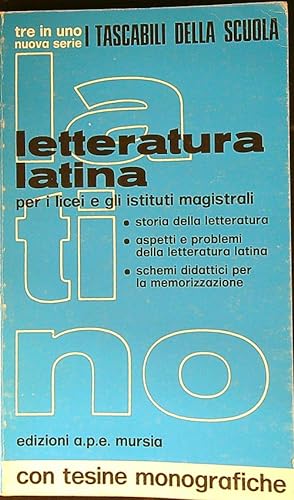 Immagine del venditore per Letteratura latina venduto da Librodifaccia