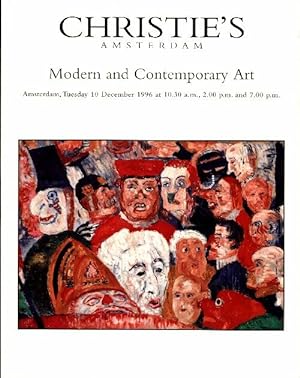Modern and contemporary art 10 december 1996 - Collectif