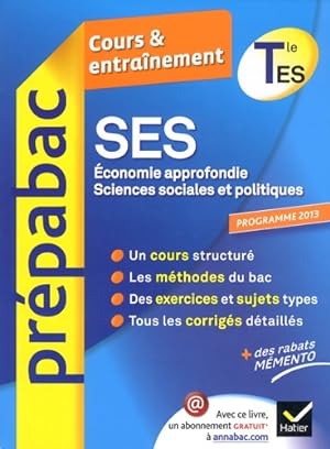 SES Terminale ES spécifique & spécialité - Jean-Claude Drouin