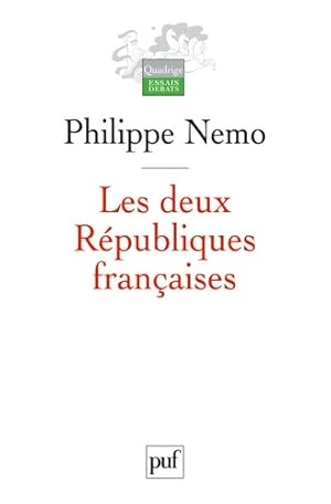 Imagen del vendedor de Les deux R?publiques fran?aises - Philippe Nemo a la venta por Book Hmisphres